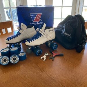 Speed Skates Riddell 125 boot RS-1000 includes everything in photo.